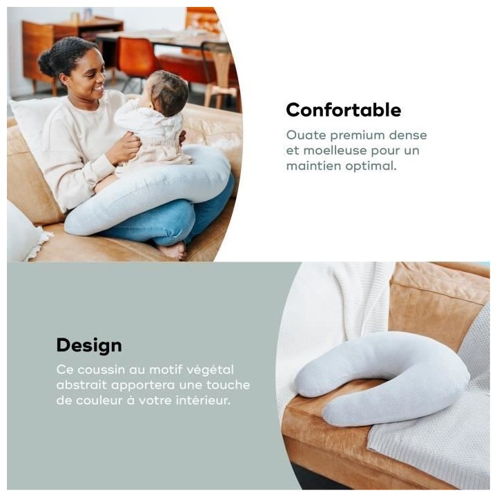 BABYMOOV B.LOVE Coussin de maternité et allaitement, certifié oeko-T