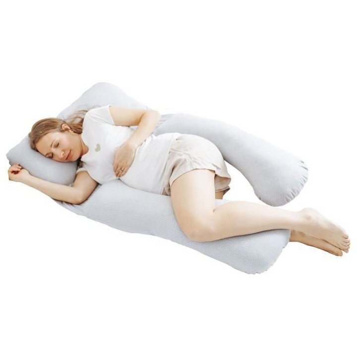 Coussin de grossesse et d'allaitement BABYMOOV en Coton Bio B.LOVE XXL
