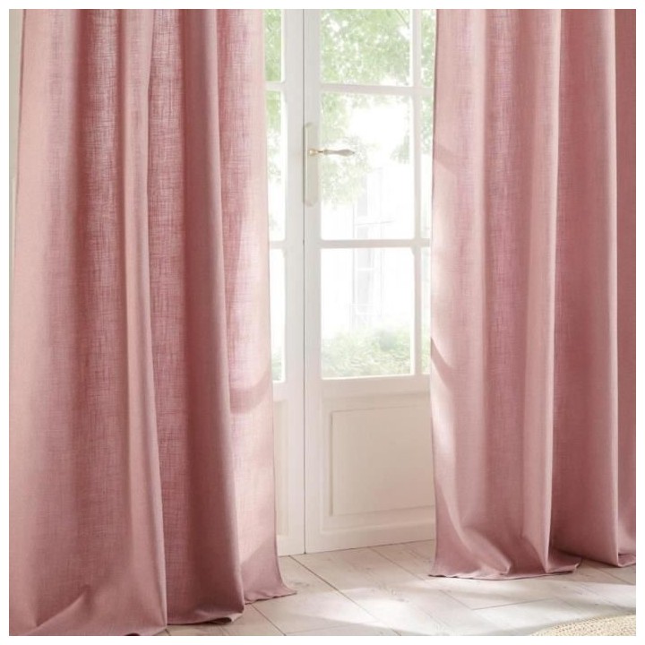 Rideau Clem 140 x 260 - Vieux Rose