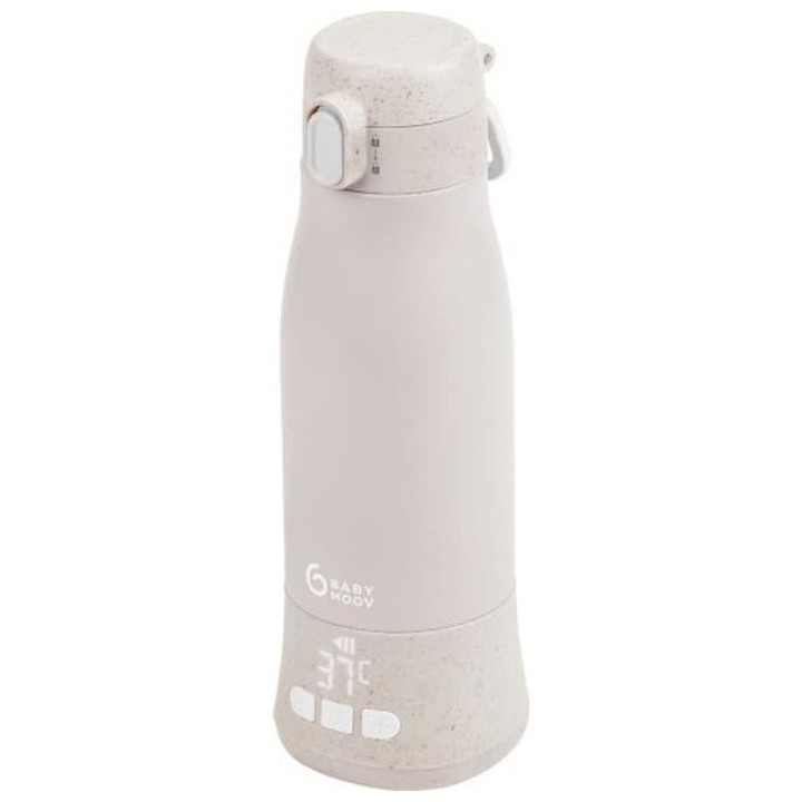 Chauffe-biberon nomade Moov & Feed - BABYMOOV - 340ml - minéral beige