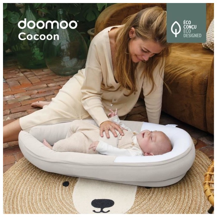 BABYMOOV Réducteur de lit Doomoo Cocoon Tetra, nid douillet et sécur