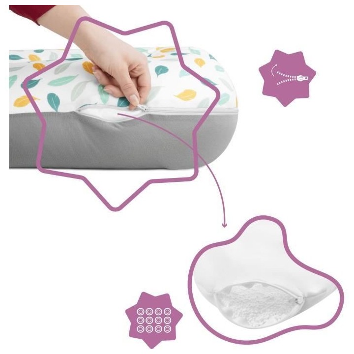 Badabulle Coussin de maternité Évolutif - 2 en 1 - Coussin d'Allaite