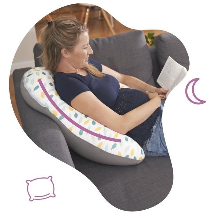 Badabulle Coussin de maternité Évolutif - 2 en 1 - Coussin d'Allaite