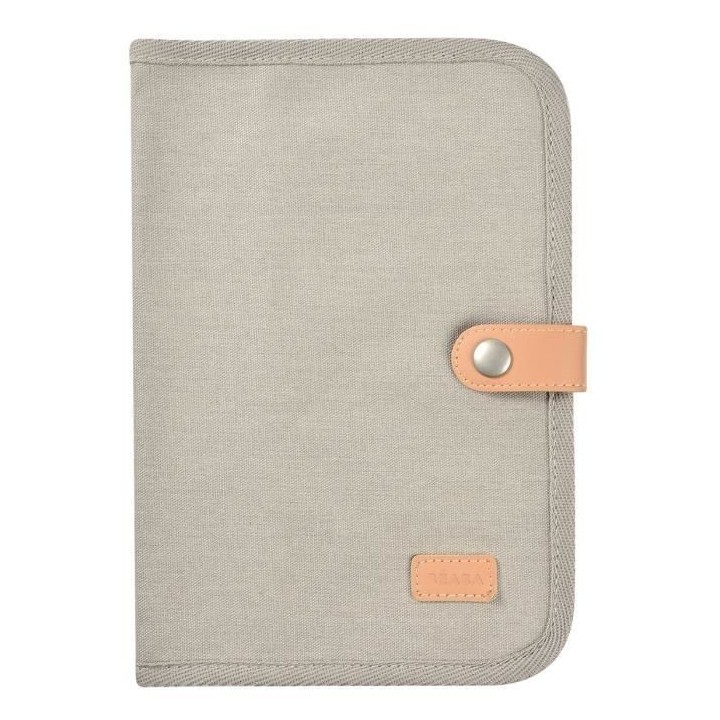 BEABA, Protege carnet de santé canvas gris perle