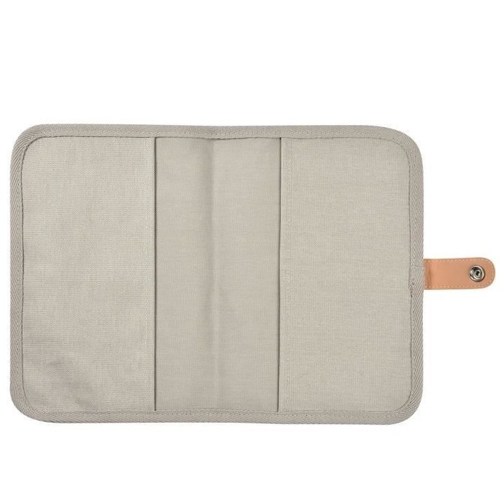 BEABA, Protege carnet de santé canvas gris perle