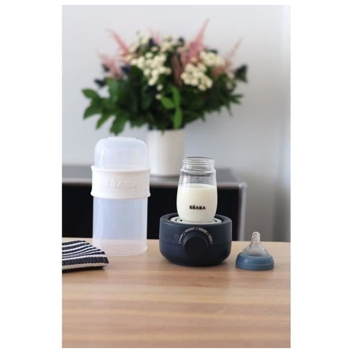 BEABA Baby milk second, chauffe biberon vapeur, night blue
