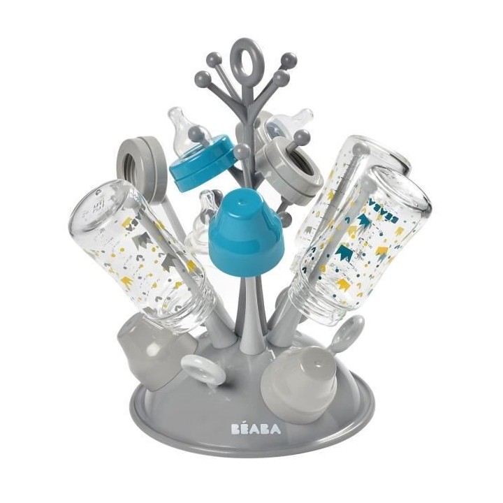BEABA, Egoutte Biberons arbre, gris