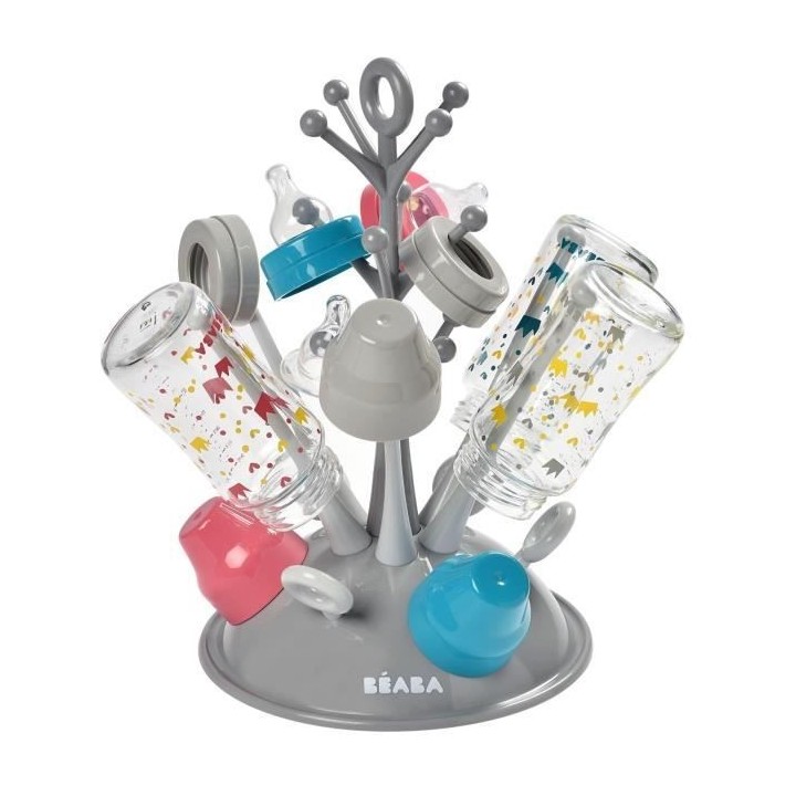 BEABA, Egoutte Biberons arbre, gris