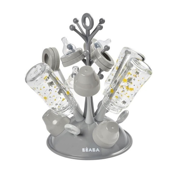 BEABA, Egoutte Biberons arbre, gris