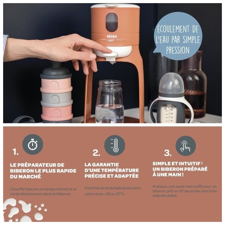 BEABA, Bib expresso, préparateur-chauffe biberon/petits pots, Terraco
