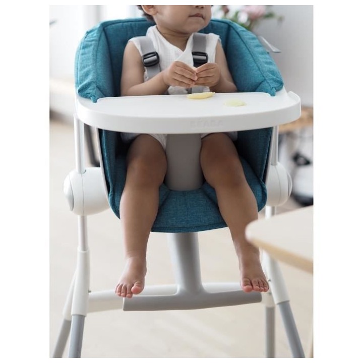 BEABA Chaise haute bébé Up&Down Gris/Blanc