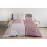 LE RAINBOW Parure de couette 100% coton - Rose - 240x260 cm