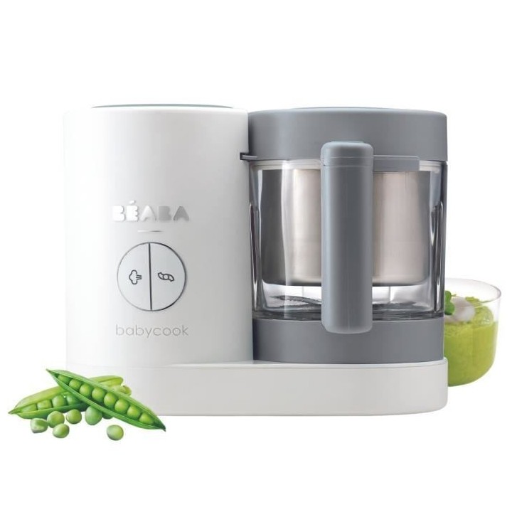 BEABA, Babycook Néo Robot Cuiseur Bébé 6 en 1, Made in France, Whit