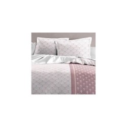 LE RAINBOW Parure de couette 100% coton - Rose - 240x260 cm