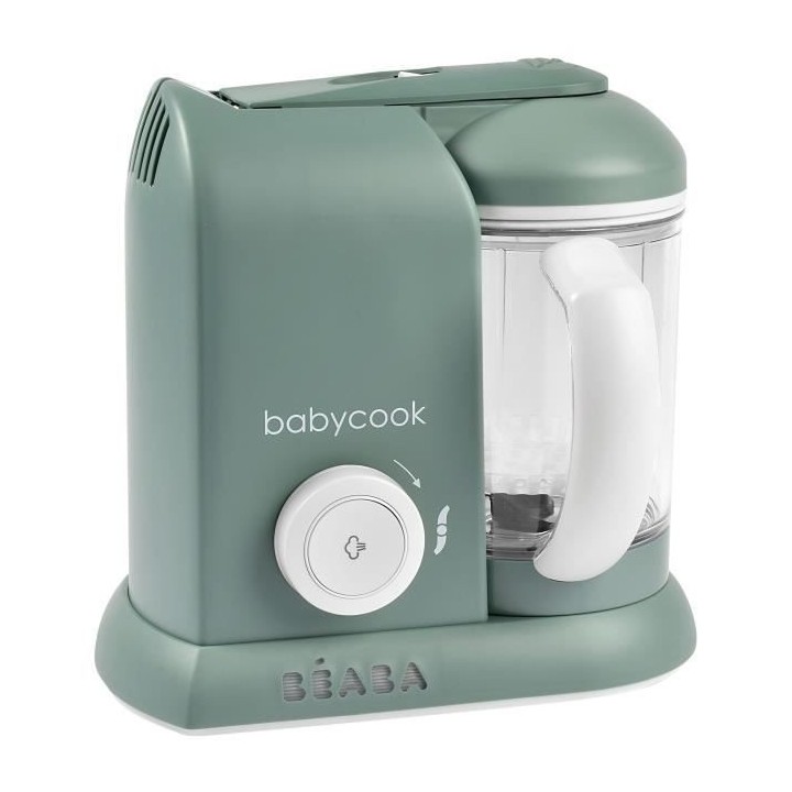 BEABA, Babycook Solo, Robot bébé 4 en 1, Cuiseur, Mixeur - Eucalyptu