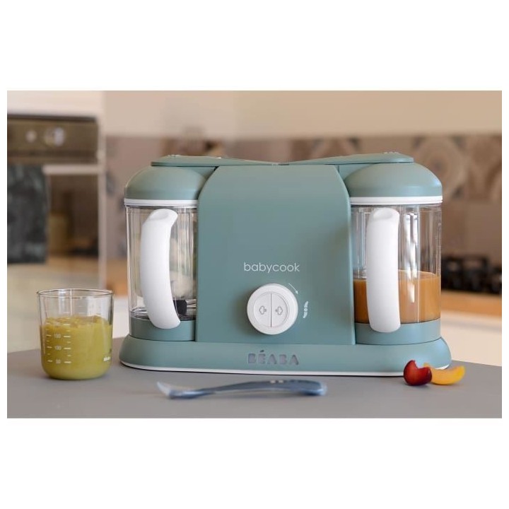 BEABA, Babycook Duo, Robot bébé 4 en 1, Cuiseur, Mixeur, Contenance