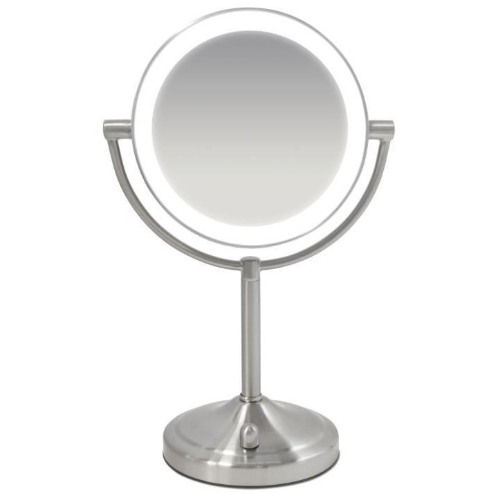 Miroir a double face HoMedics Beauty Spa avec DEL gradable - éclairag