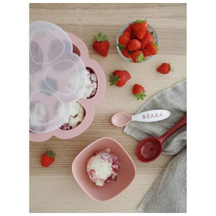 BEABA Set premiers couverts, ergonomiques, 6 cuilleres et 4 fourchette