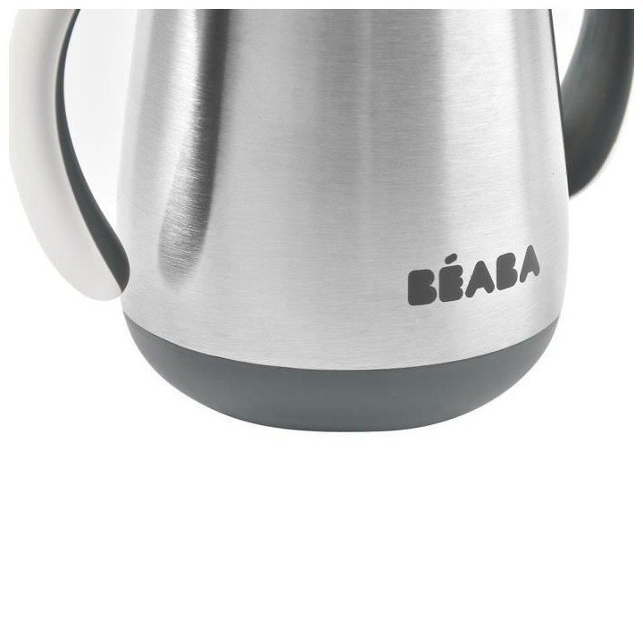 BEABA, Biberon/Tasse d'apprentissage/Gourde Bébé 2 en 1, Tasse Paill