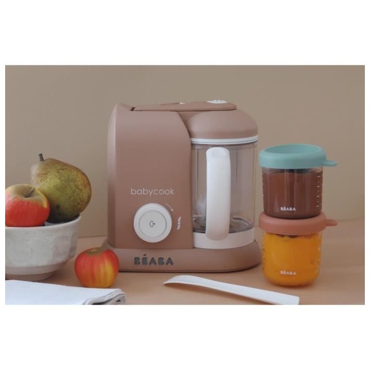 BEABA EXCLUSIVITE, Babycook solo, robot bébé 4 en 1, cuiseur-mixeur,