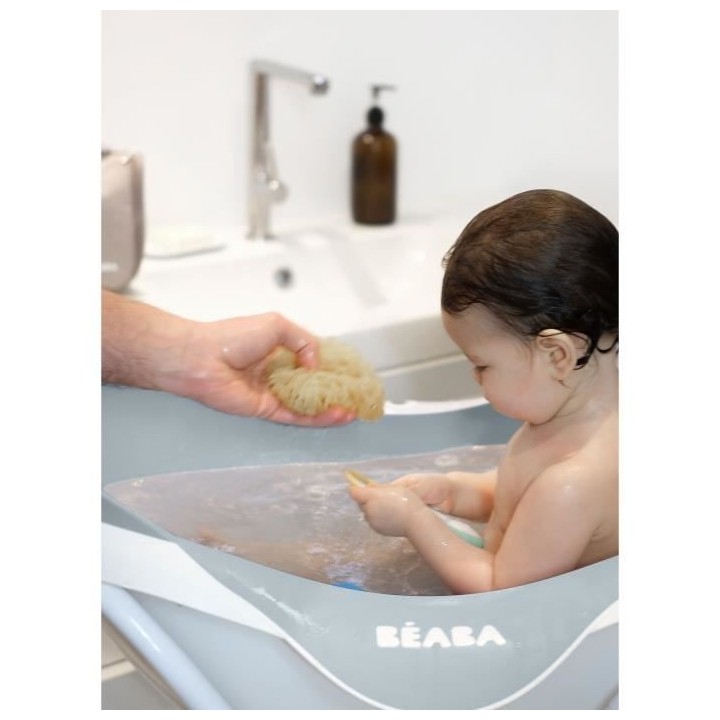 BEABA Baignoire pour bébé, Camélé'O, antidérapante et confort, fa