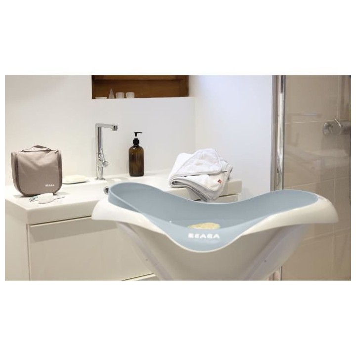 BEABA Baignoire pour bébé, Camélé'O, antidérapante et confort, fa