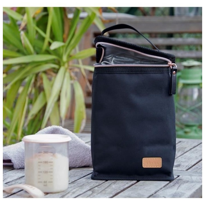 BEABA Pochette repas isotherme black/rose gold
