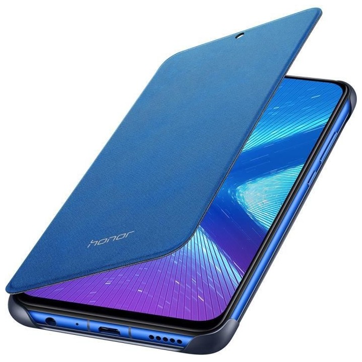 HONOR Étui a rabat bleu pour Honor 8X