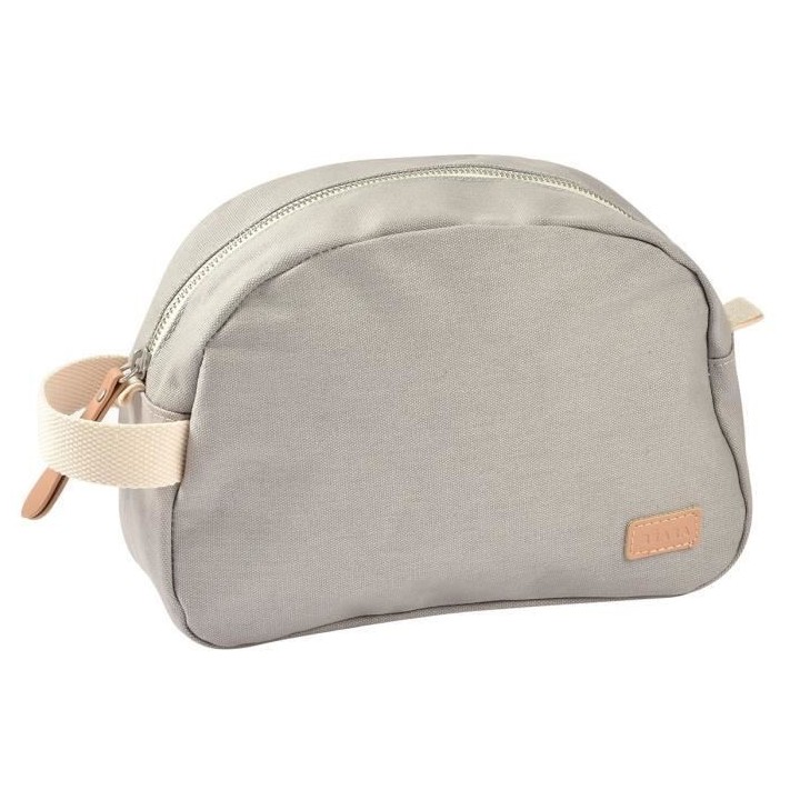 BEABA, Trousse de toilette bébé canvas gris perle