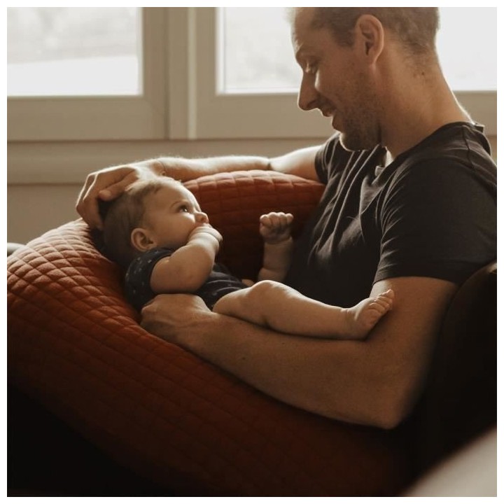 BEABA, Big Flopsy™, Fleur de coton, Brique, 170 cm