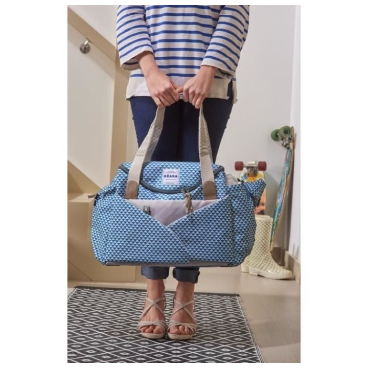 BEABA Sac a langer Sydney II, Modulable, Grande contenance, Rangements