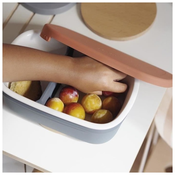 BEABA, Boîte repas bébé céramique, mineral / terracotta