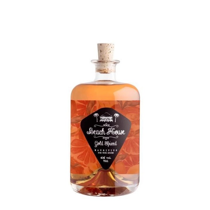 Rhum Beach House Spice Gold - Rhum épicé - Ile Maurice - 40%vol - 70