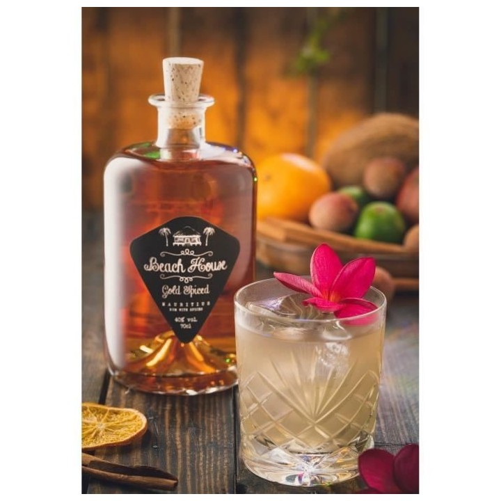 Rhum Beach House Spice Gold - Rhum épicé - Ile Maurice - 40%vol - 70