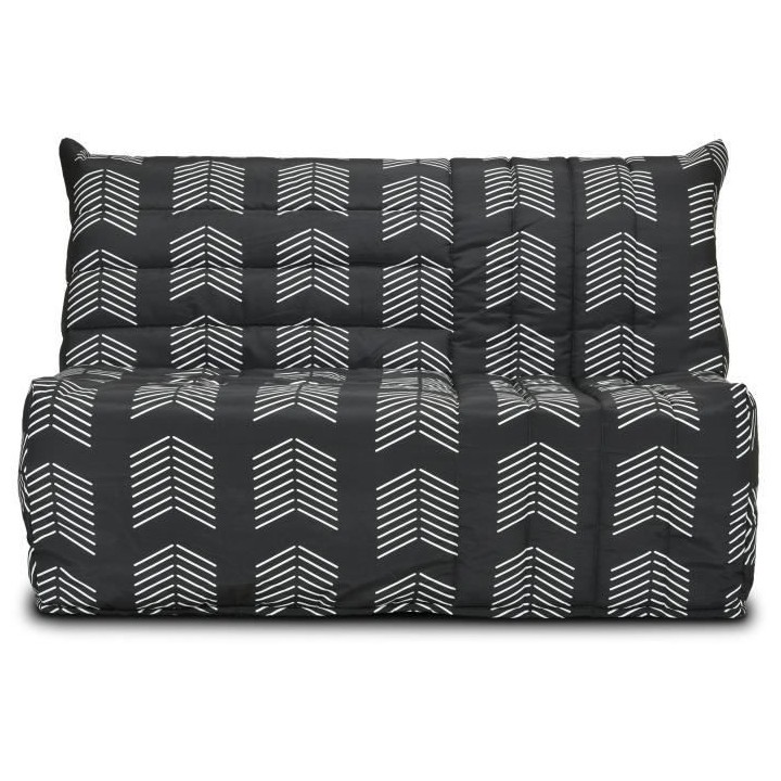 Banquette BZ COMFORT BULTEX - Tissu chevrons - Couchage 138 x 188 x 12