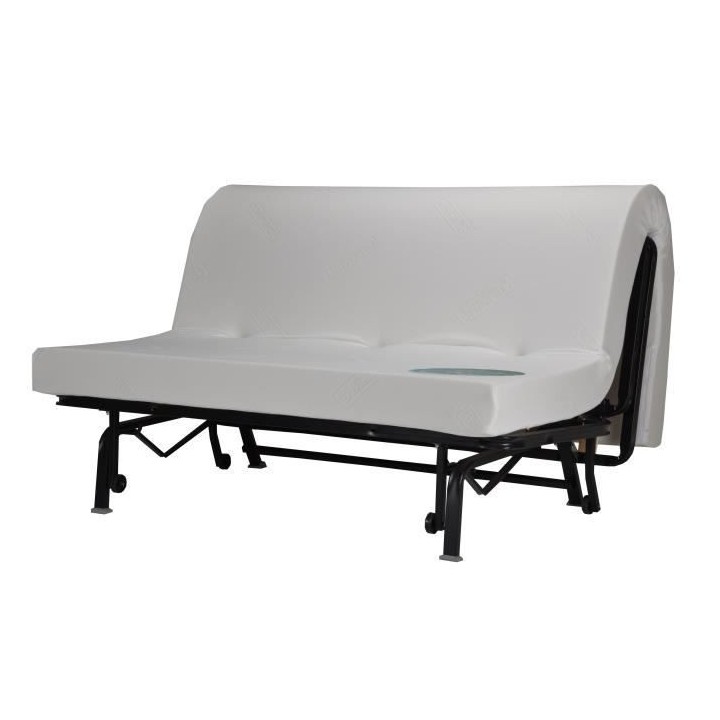 Banquette BZ 3 places BECCI - Tissu gris - BULTEX - Made in France - L