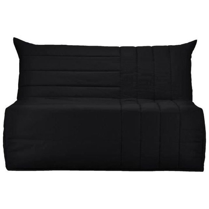 Banquette BZ 3 places BECCI - Tissu noir - Made in France