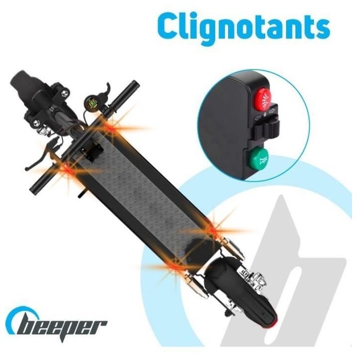 Trottinette électrique avec alarme 10 Pouces - BEEPER - MAX FX10-G2-8