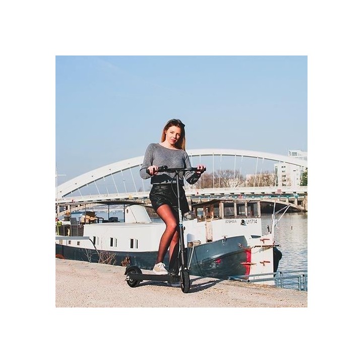 Trottinette électrique - BEEPER - SPEED - 350W 6Ah - 8 - Noir/Bleu