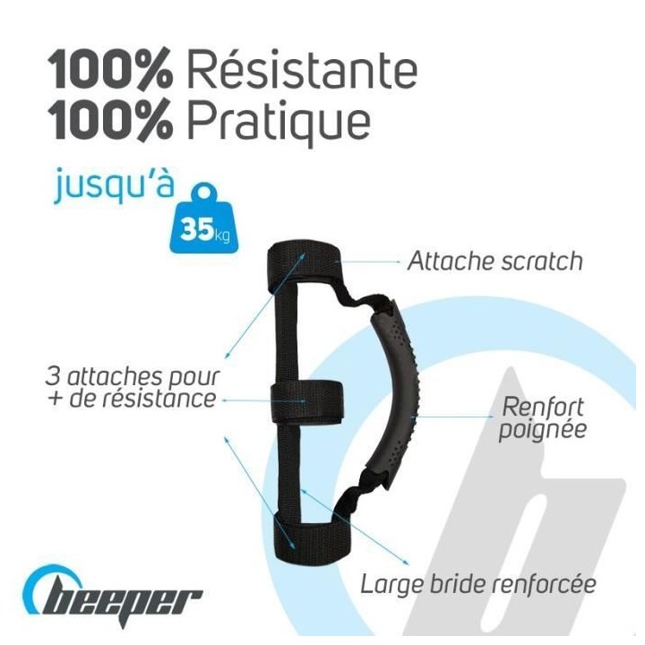 BEEPER - Poignee de Transport Trottinette ou vélo Pliable ME111