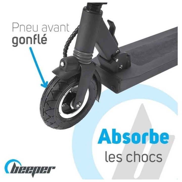 Trottinette electrique SPEED FX8-G2-10 - BEEPER - Roues 8 - 350W - Noi