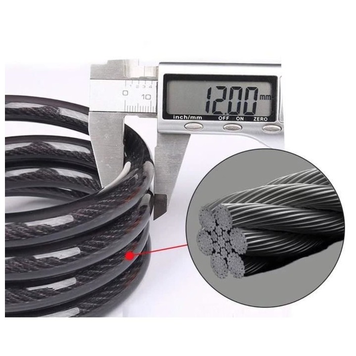 Antivol BEEPER pour Trottinette électrique et Vélo ME129-6 avec code