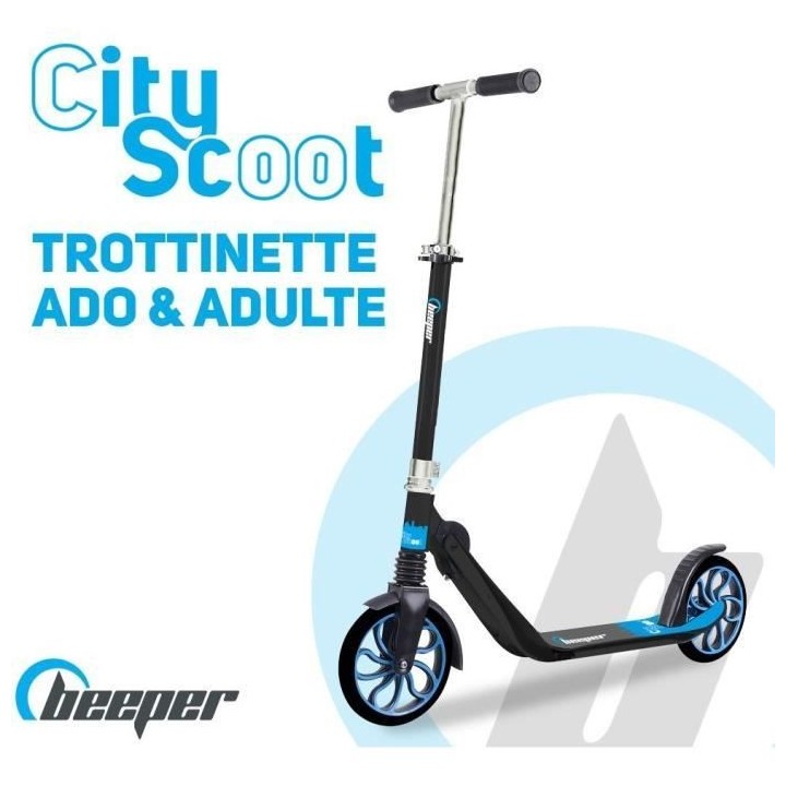 Trottinette mécanique - Beeper City Scoot - Adulte/Ados - Roues 8'' -