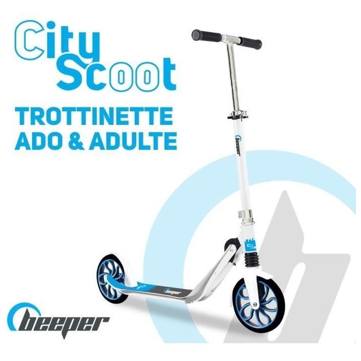 Trottinette mécanique - Adulte/Ados - Beeper City Scoot - Roues 8'' -
