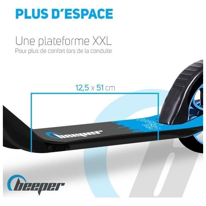Trottinette mécanique - Adulte/Ados - Beeper City Scoot - Roues 8'' -