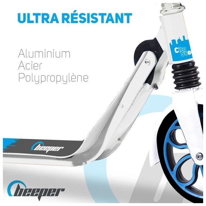 Trottinette mécanique - Beeper City Scoot - Roues 8'' - Suspension av