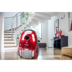 HOOVER Telios + TE70_TE75 Aspirateur traineau avec sac, Puissant 450 W, Ultra silencieux 66 db + Brosse Spécial animaux et parq