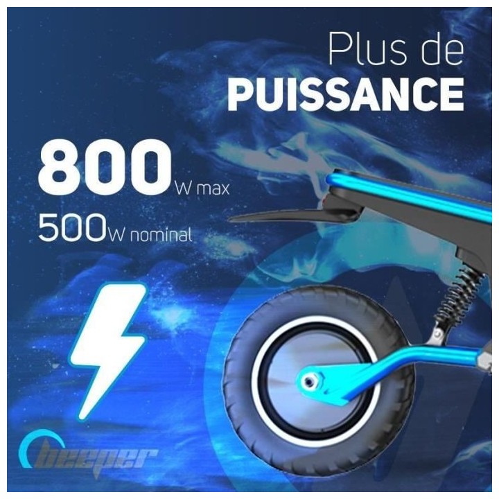 Trottinette électrique tout-terrain - BEEPER - Cross - 500W - 10- 48V