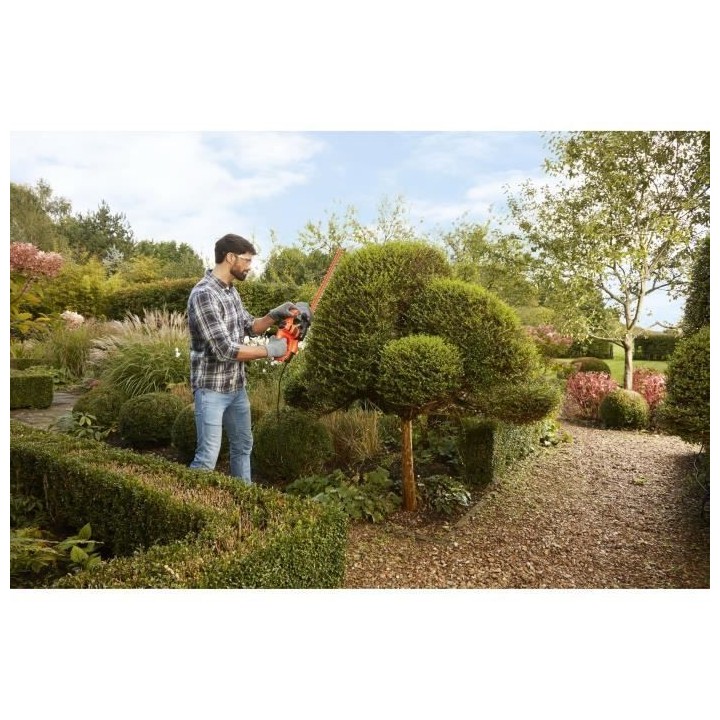 Taille-Haies Filaire BLACK+DECKER BEHT201-QS - Lame 45cm - 420W - 16mm