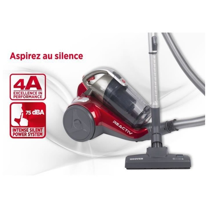 HOOVER RC81_RC25 Aspirateur Traineau sans sac, Puissant 800W, 75db, Pe